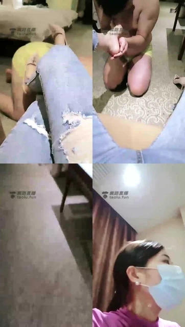 【多多S】牛仔裤高跟玩狗，舔脚钻胯