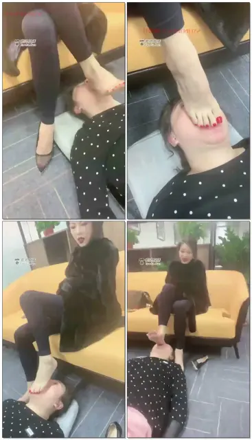 【歌迪丝】骚女奴三婶舔美脚深喉