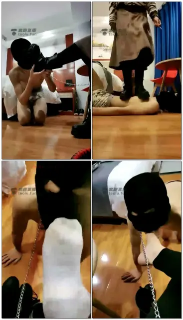 【夏馨S】调教学生狗，马丁靴的宠爱