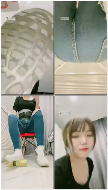 【倾涵S】第一视角羞辱诱惑，牛仔裤运动鞋白棉袜