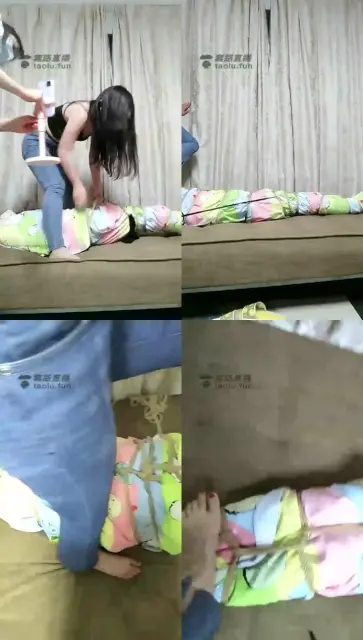 【艾拉S&十三姨S】双主玩木乃伊捆绑，圣水