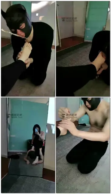 【凌希女王】调教跪在脚下的贱狗