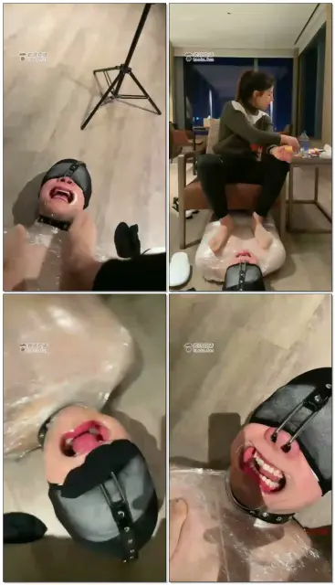 【安琪S】鼻钩强制闻脚闻袜子,开口器口水咀嚼喂食