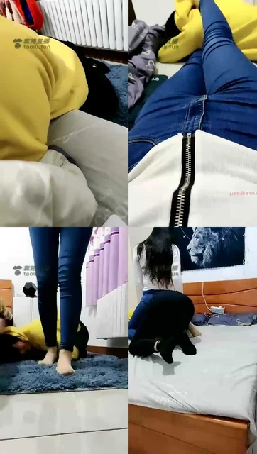 【冰女王】牛仔裤骑马恋足女奴