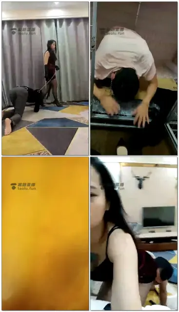 【广州刑主】黑丝虐狗，口水，舔脚