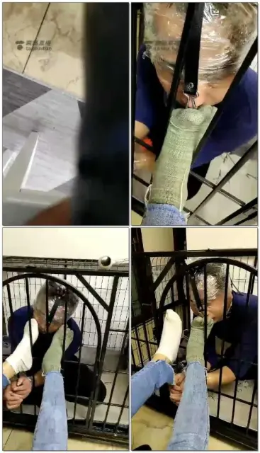 【安琪S】狗笼子里面强制给双主除臭