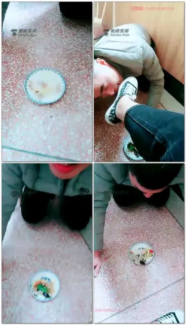 【微微女王】在户外餐厅里调教贱狗