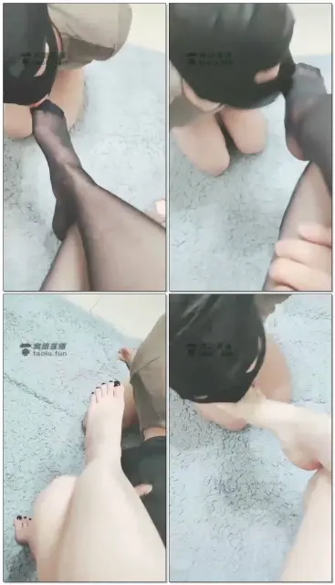 【灵竹S】专职脚奴伺候黑丝高跟嫩足