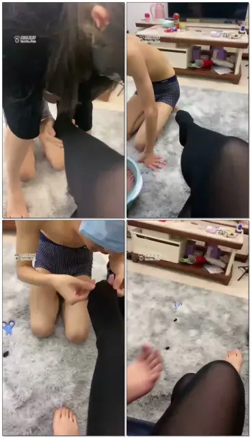 【弹果冻】双s舔足大餐黑丝