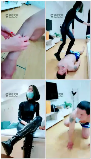 【蜘蛛女王】皮裤女神往死里揍，各种踢踹踩