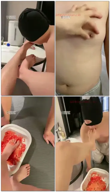 【蜜桃儿S】西瓜脚喂食