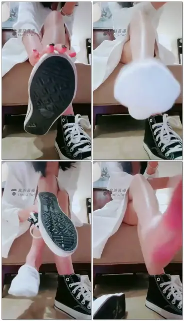 【十言S】帆布鞋白棉袜羞辱