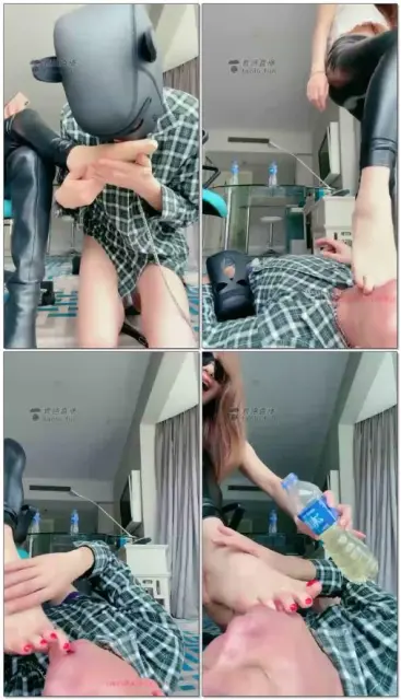 【一嬛女皇】高贵女皇皮靴丝袜脚恋足狗猛吸