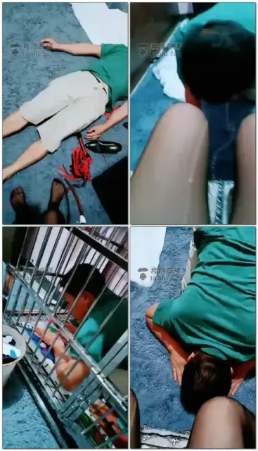 【广州刑主】黑丝玩狗舔脚深喉