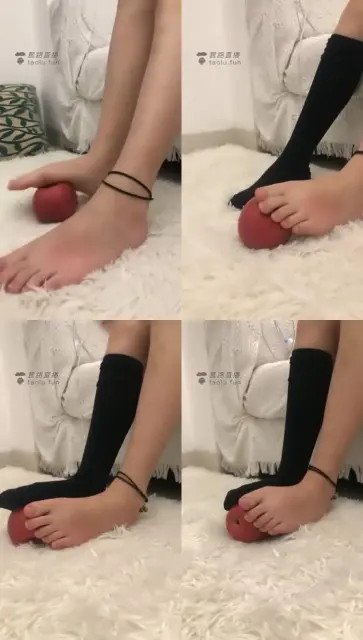 【卡哇伊】裸足玩苹果,给你吃呀