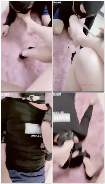 【一品阁女主】给主人舔脚，主人狠狠踩脸