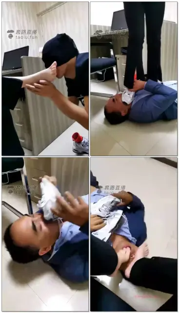 【猫魁S】兰州五大贱狗办公室应聘,运动鞋闻脚舔深喉