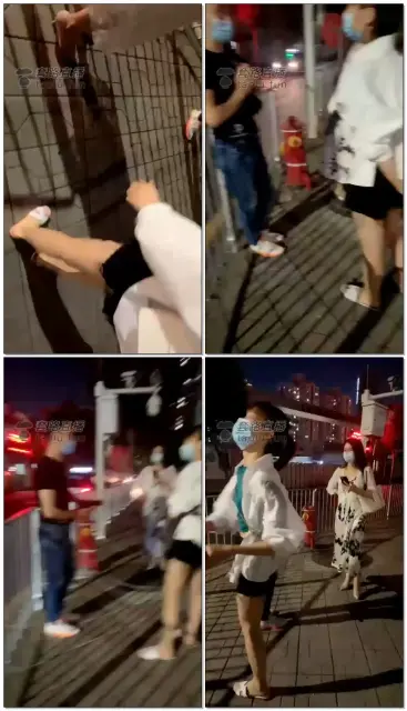 【苏苏小仙女】马路上偶然看见美女调教猥琐男