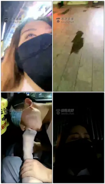 【猫熙小主】强迫双m户外开发路人，户外跪着舔棉袜,丝袜,裸足，出租车上闻和舔出汗的棉袜和丝袜