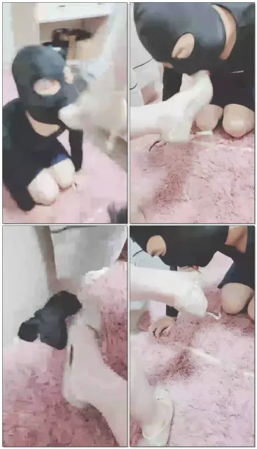 【灵竹】高跟鞋深喉,舔高跟鞋