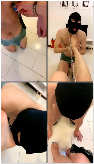 【丹丹S】无底线羞辱狗杂种,清理鞋底,舔脚