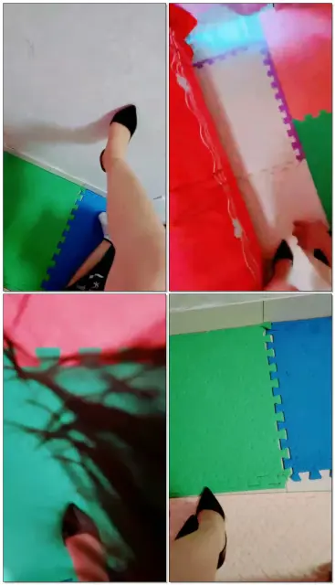 【魅影女神】狠虐这个大贱货全体重踩踏高跟草嘴闻舔肉短丝