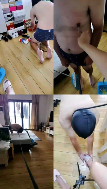 【莲霸霸S】调教舌夹家务喂食