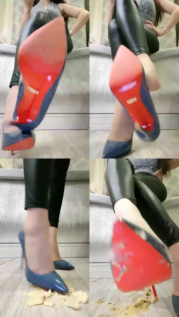 【咩祖】第一视角高跟踩香焦倒计时，皮裤里丝专场红绿灯