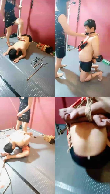 【唯雅S】器械调教(强制),踢裆,虐乳,捆绑