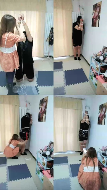 【天津捌爷S】上课，捆绑，虐乳