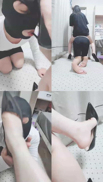 【夏琳】调教大学老师，恋足，骑马，夹脖子