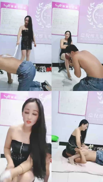 【魔蝎女王s】掐脖子高跟鞋踩踏口水性感美臀诱惑窒息爆爽