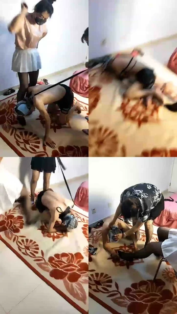 【s惠文Queen】姐妹花惩治偷鞋贱狗