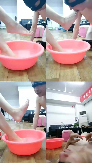 【咩祖】贱东西用舌头给主人洗脚,喝洗脚水