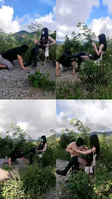 【暴力美学s】户外遛狗，鞭打，舔靴，虐乳