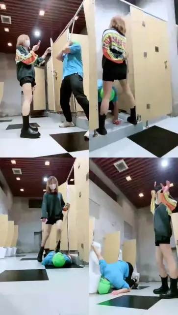 【美离子】调教男WC便畜,暴力+极限羞辱