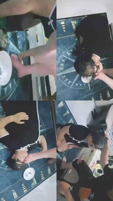 【胭脂泪痕M】给男主舔脚,喂食踩碎的香蕉