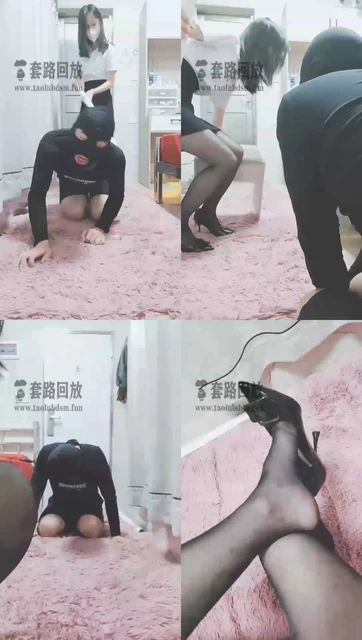 【灵竹】可怜的狗被白领狂揍，踩脸，舔脚，穿跨