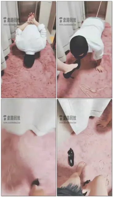 【灵竹】调教房地产业务员,业务员双手和Jb被主人给绑住