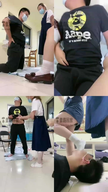 【小痴大人】带闺蜜调狗玩嗨了,全身踩踏踢档舔脚钻跨