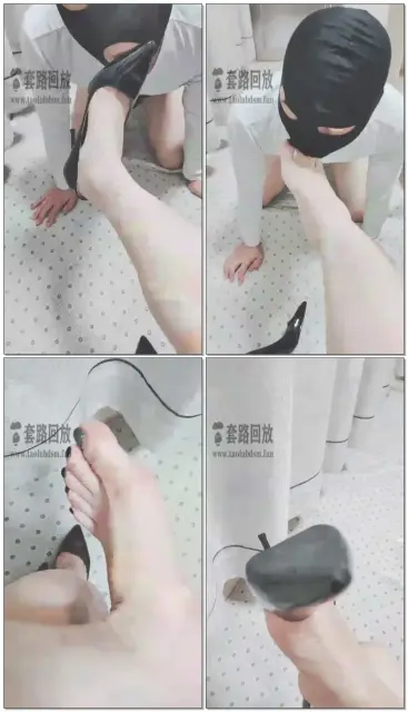 【夏琳】贱狗的Jb被主人绑住，恋足，踩踏