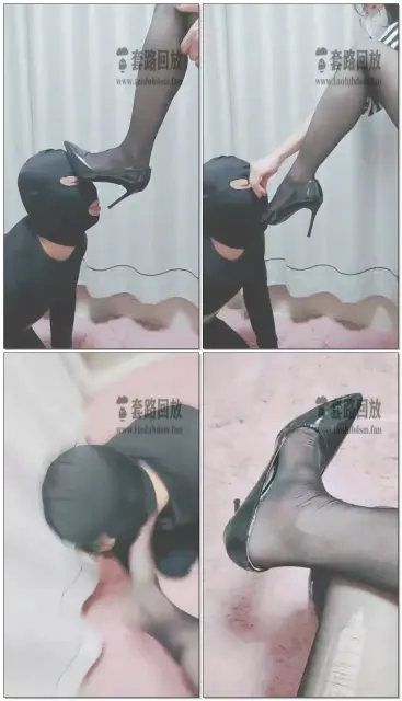【灵竹】贱狗被主人窒息,高跟鞋插嘴