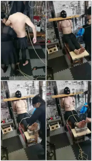 【绳语群天使暗夜祭】五花老虎凳电击