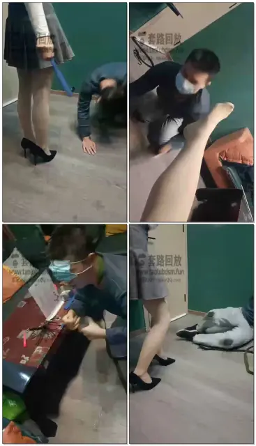 【第一帅男神】JK女仆调教系列(四)鞭打圣水sp圣水打手心踩踏遛狗