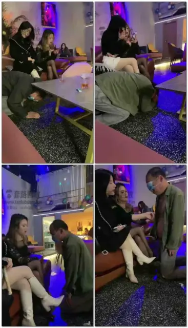 【晨晨cc&成都六姐】酒吧玩狗调教