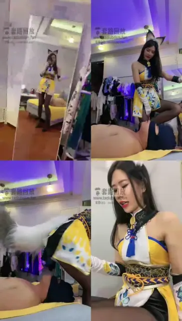 【芷晴】被绑架的玩具,重踩脖子坐脸踩头