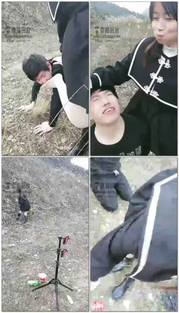 【婷婷小公主】户外2女S打狗