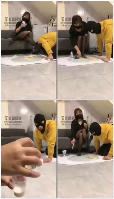 【南京杺月S】高跟鞋踩烂香蕉加牛奶圣水混合物