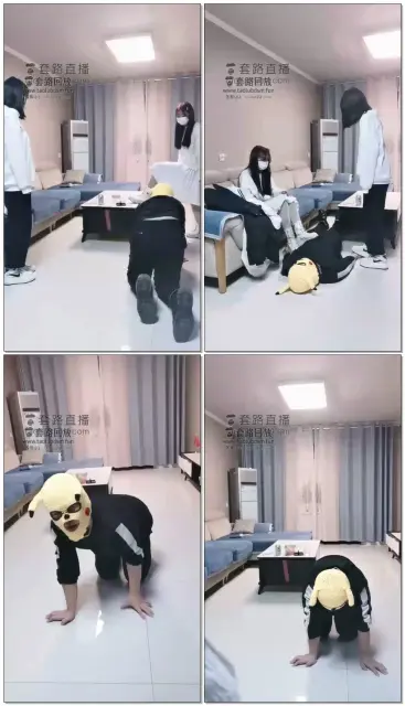 【与精神小妹的那些事】被三个素人小妹暴打，羞辱