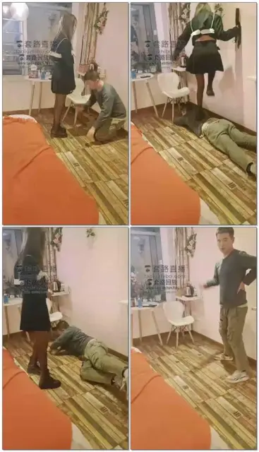 【套路户外第一帅男神】耳光鞭打打手心踩踏踢档